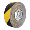 Cinta antiderrapante ama/negra con abrasivo, 50mm x 18m"