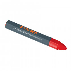 Crayón industrial rojo, 12 cm"