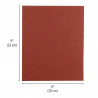 Lija de esmeril roja, grano 80"