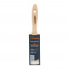 Brocha cerdas sintéticas,mango de madera, corte recto, 1-1/2"
