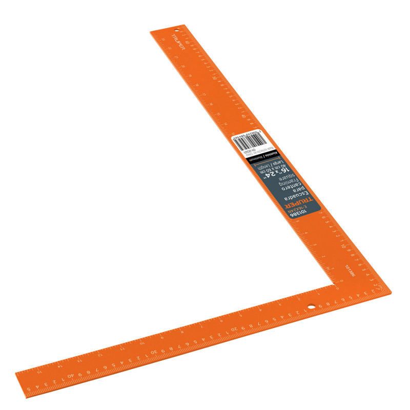 Escuadra para cantero 16'x24' de aluminio color naranja