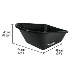 Carretilla Buggy 120LT Platon Plastico Antipinchazo Truper