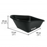 Carretilla Buggy 120LT Platon Plastico Antipinchazo Truper