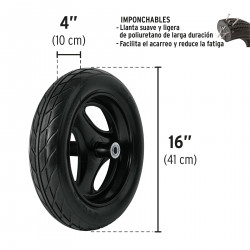 Carretilla Buggy 120LT Platon Plastico Antipinchazo Truper