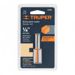 Empaque de Fresa Recta De 2 Filos 1/4"
