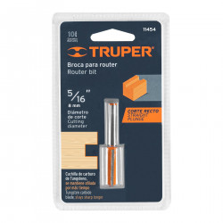 Empaque de Fresa Recta De 2 Filos 5/16"