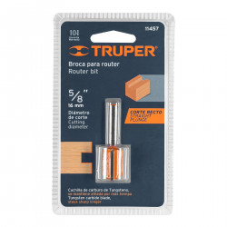 Empaque de Fresa Recta De 2 Filos 5/8"